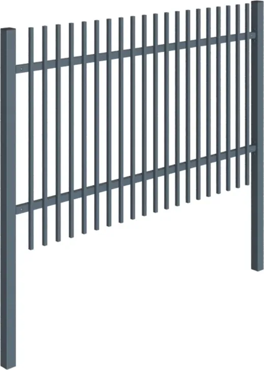 Design pálcás kerítésmező