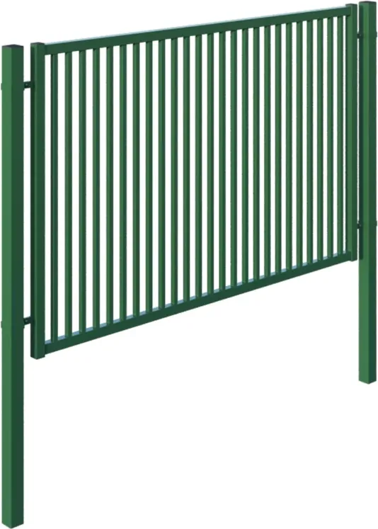 Design pálcás kerítésmező keretben